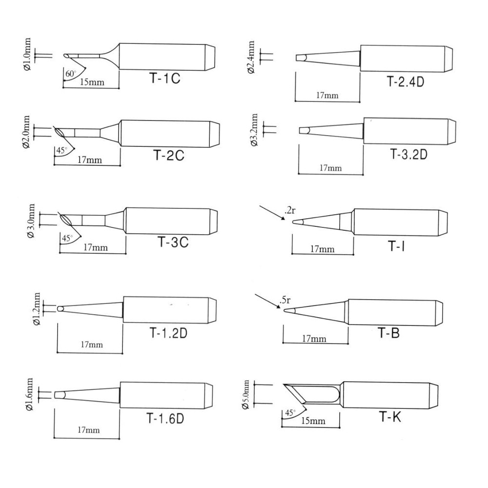 75W Soldering Station & Solder Tip Cleaner With 10 Pack of Solder Tips